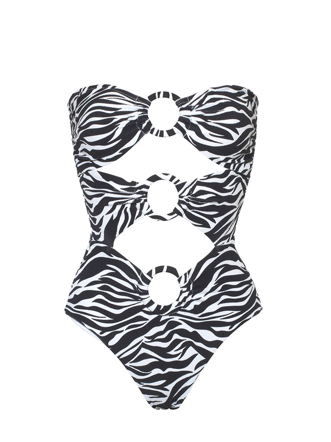 Zebra Printed Fashion Swimwear