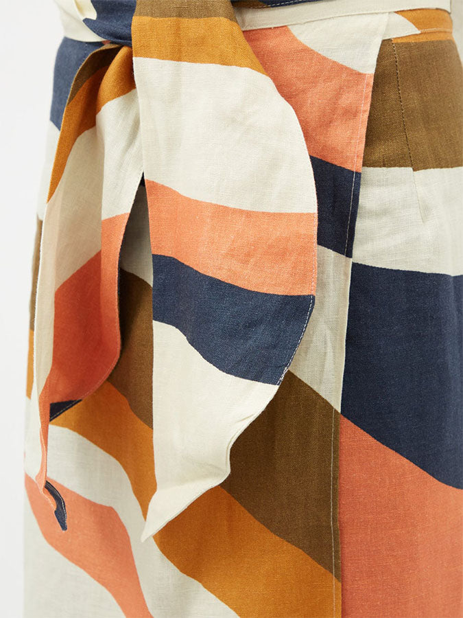 Fashion Colorblock Print One Piece Swimsuit and Cover Up