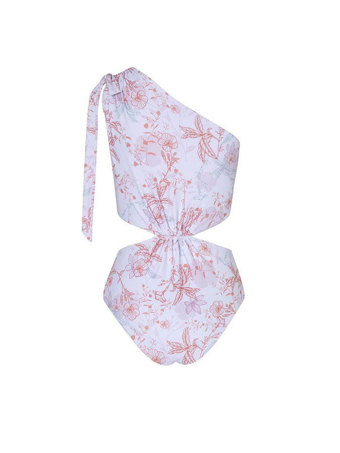 Floral print bikini swimsuit and cover up