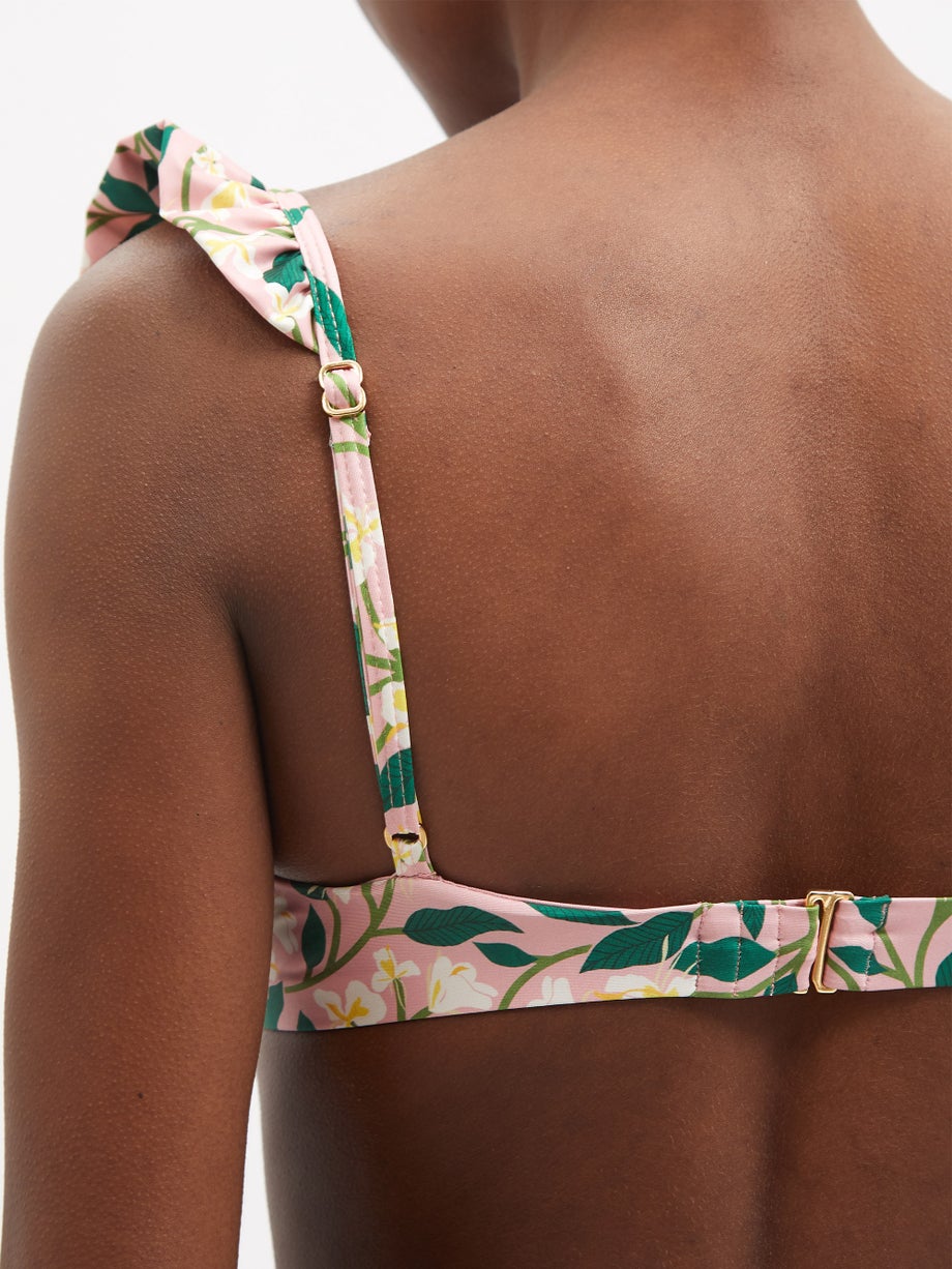 Fashion Floral Print Bikini and Cover Up