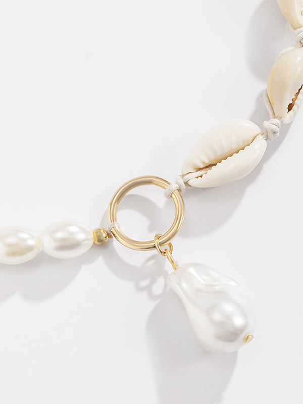 Creative Shell Beaded Pendant Fashion Necklace