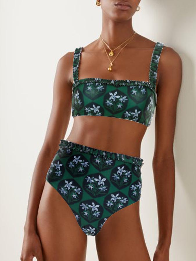 Printed Fashion Bikini Swimsuit Set