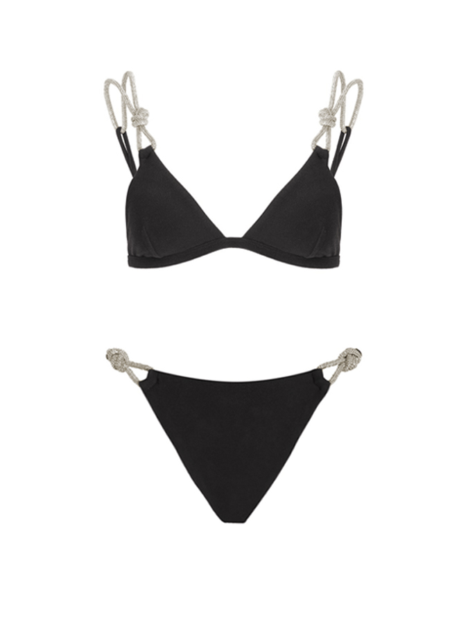 Sexy Bikini And Geometric Print Cover Up