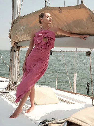 Cutout High Waist One-Piece Swimsuit