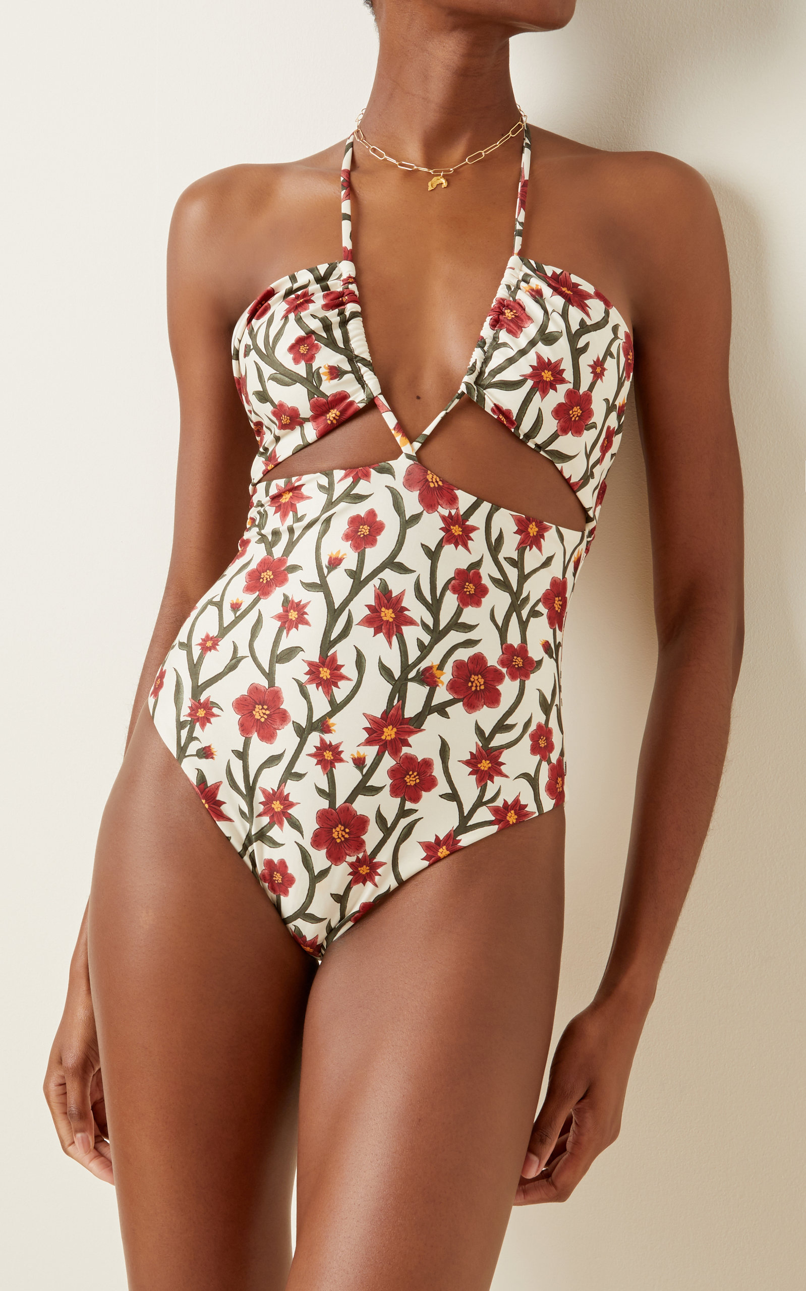 Floral Printed One Piece Swimsuits and Coverups