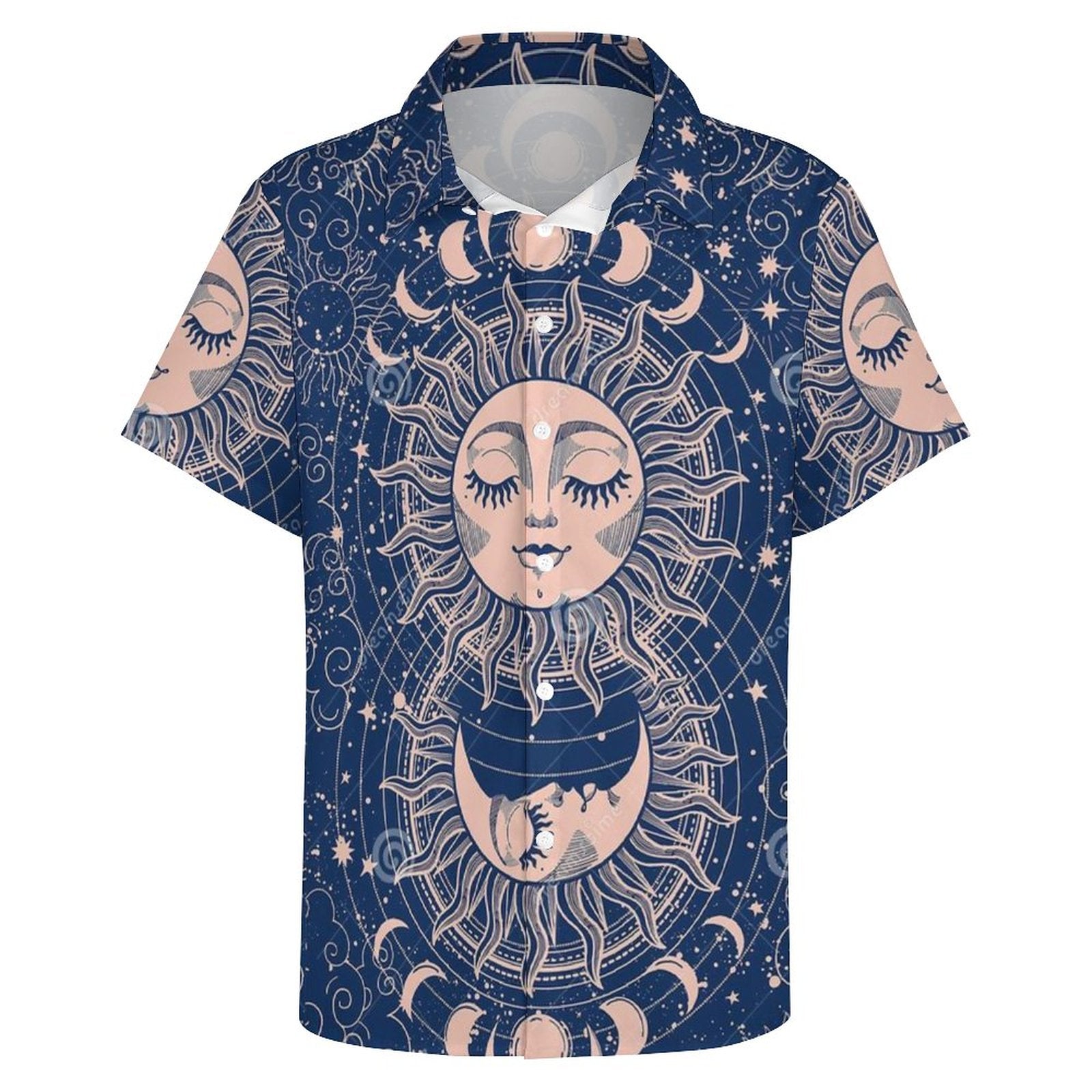 Men's Fashion Casual Printed Short Sleeve Shirts 2306100972