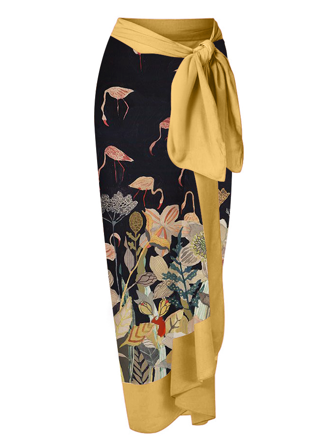 Floral Print One-Piece Swimsuits and Cover-Ups