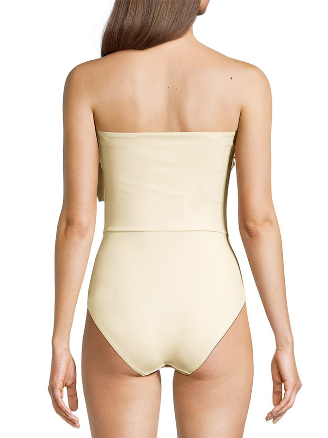 3D Flower Red One Piece Swimsuit and Cover Up