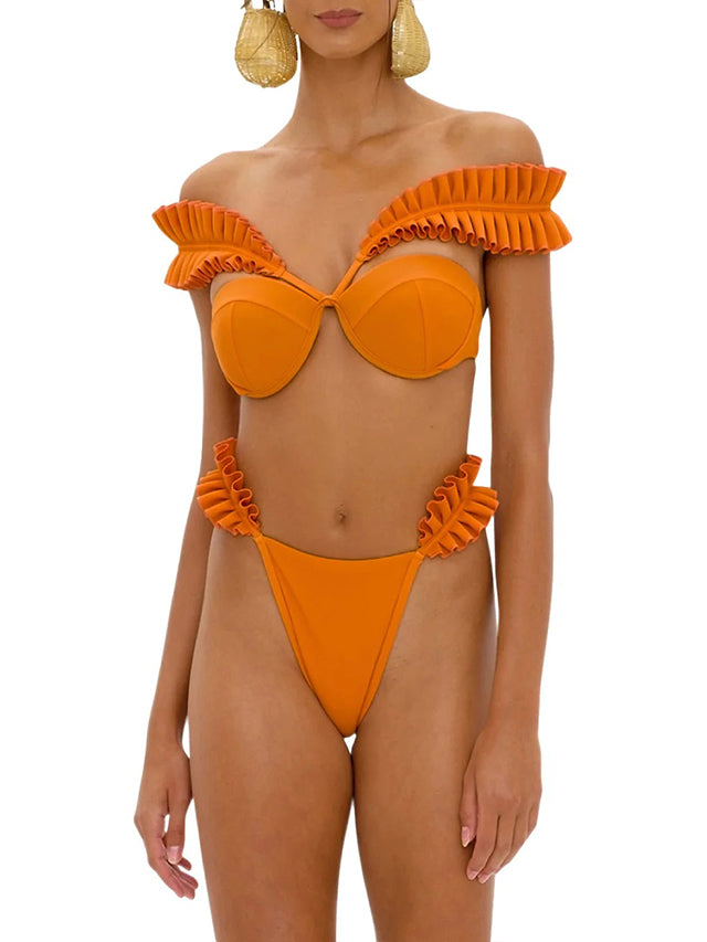 Fashion Sexy Ruffled Bikini