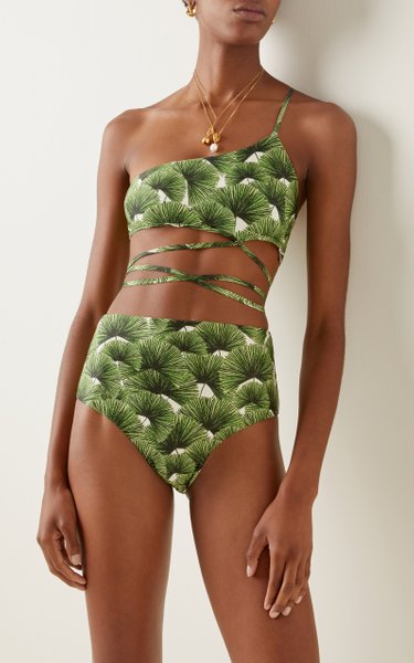Fashion Printed One-Shoulder Bikini