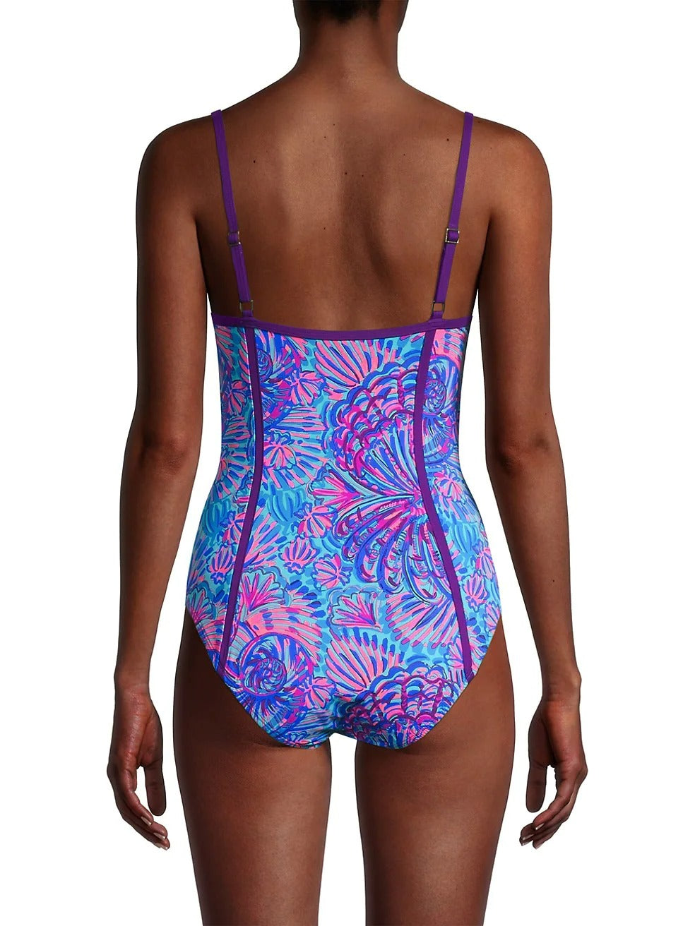 Fashion Print One-Piece Swimsuit and Cover up