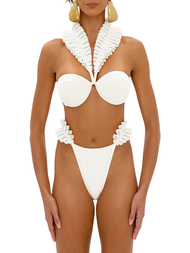 Fashion Sexy Ruffled Bikini