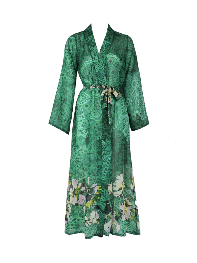 Vintage Floral Print One Piece Swimsuit And Cover up
