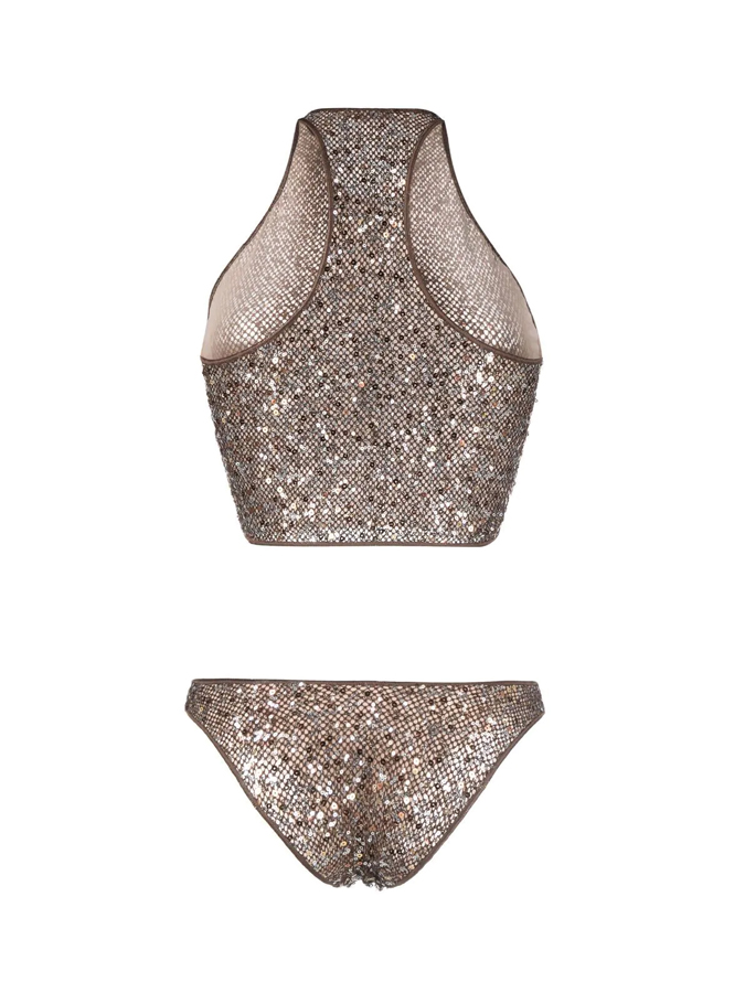 Sequin Sexy Bikini And Cover Up