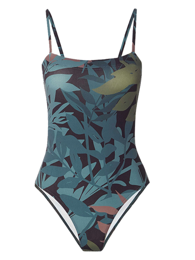 Floral Print One Piece Swimsuits and Cover-Ups