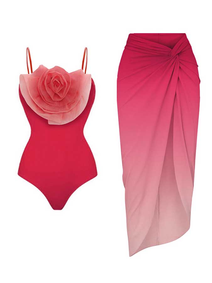 3D Petal One Piece Swimsuit