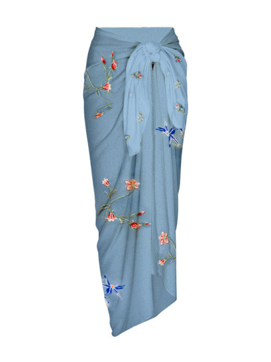 Solid Color Petal Hollow Fashion One Piece Swimsuit