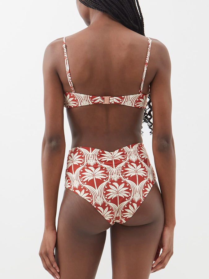 Vintage Fashion Print Beach Bikini Set
