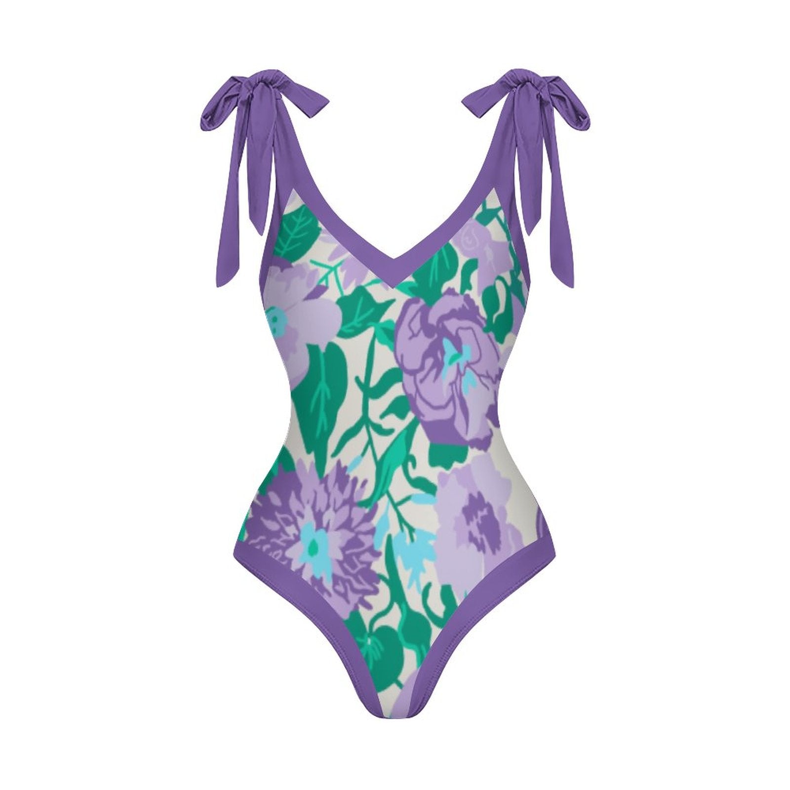 Casual Printed One-Piece Swimsuit And Cover Up 2305102466