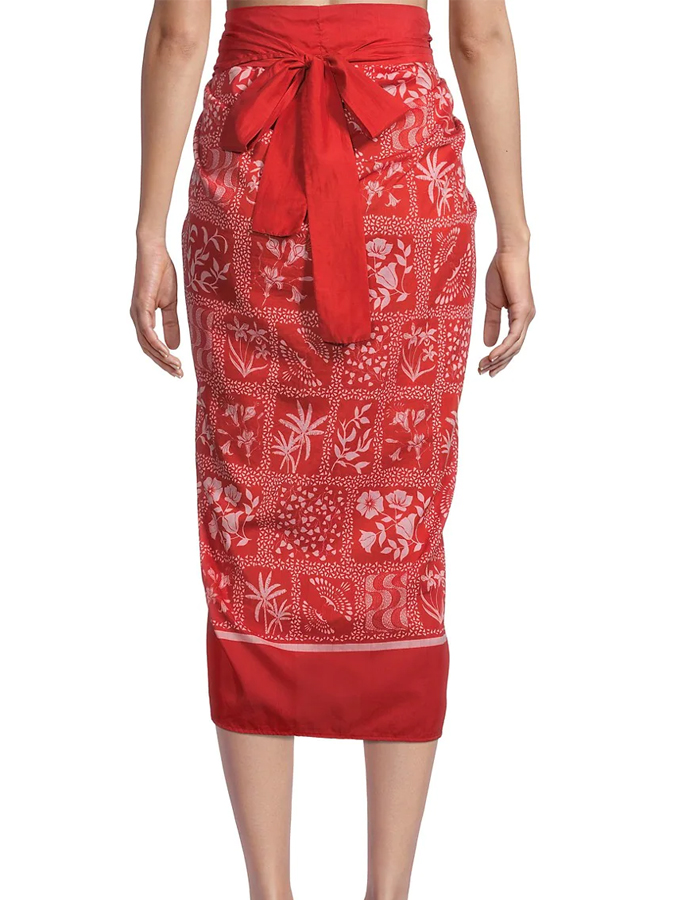 Red Sexy Print Bikini Swimsuit