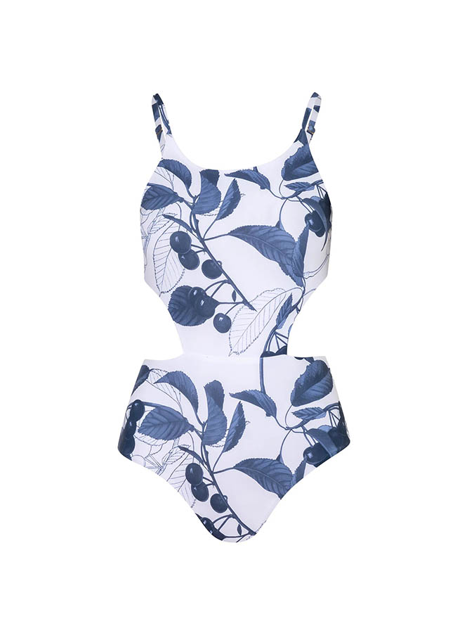 Floral Print One Piece Swimsuit and Cover Up