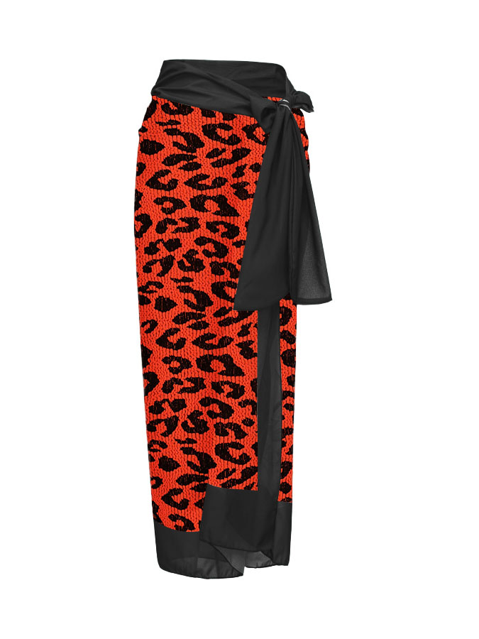 Leopard Print Cutout One-Piece Swimsuit