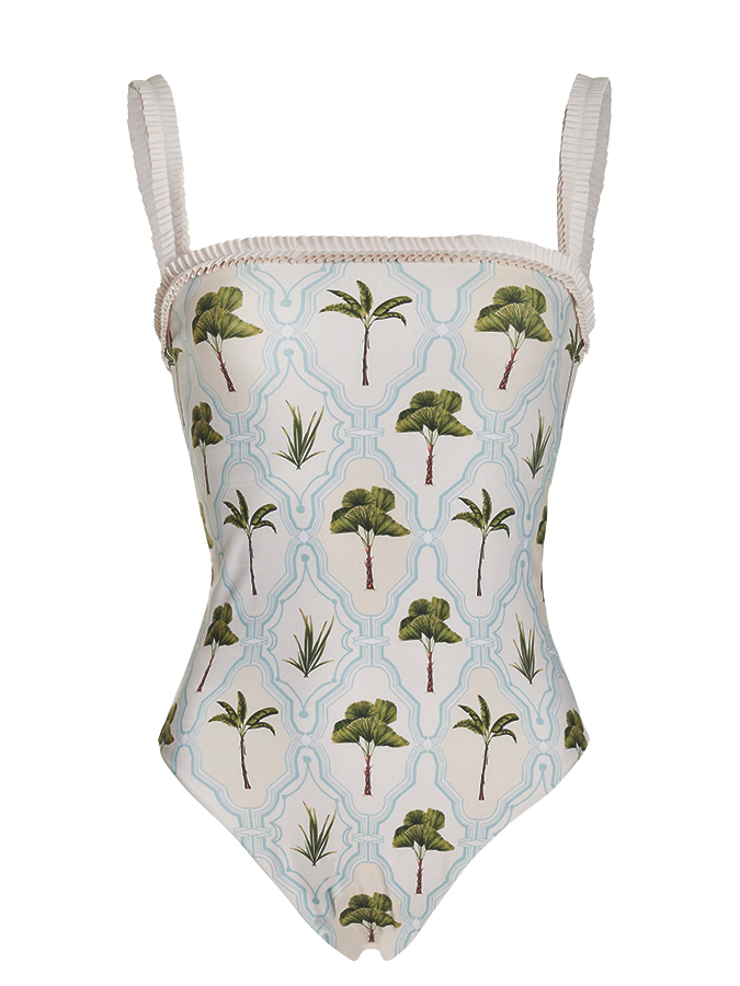 Simple Fashion Printed One-Piece Swimsuit