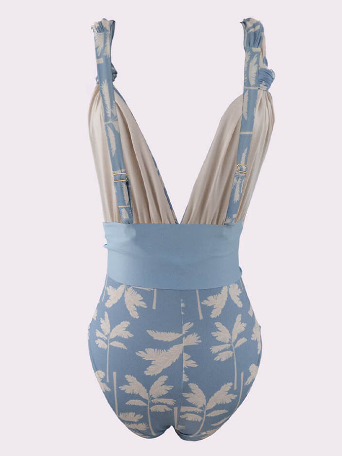 Fashion Print Beach Swimsuit Set