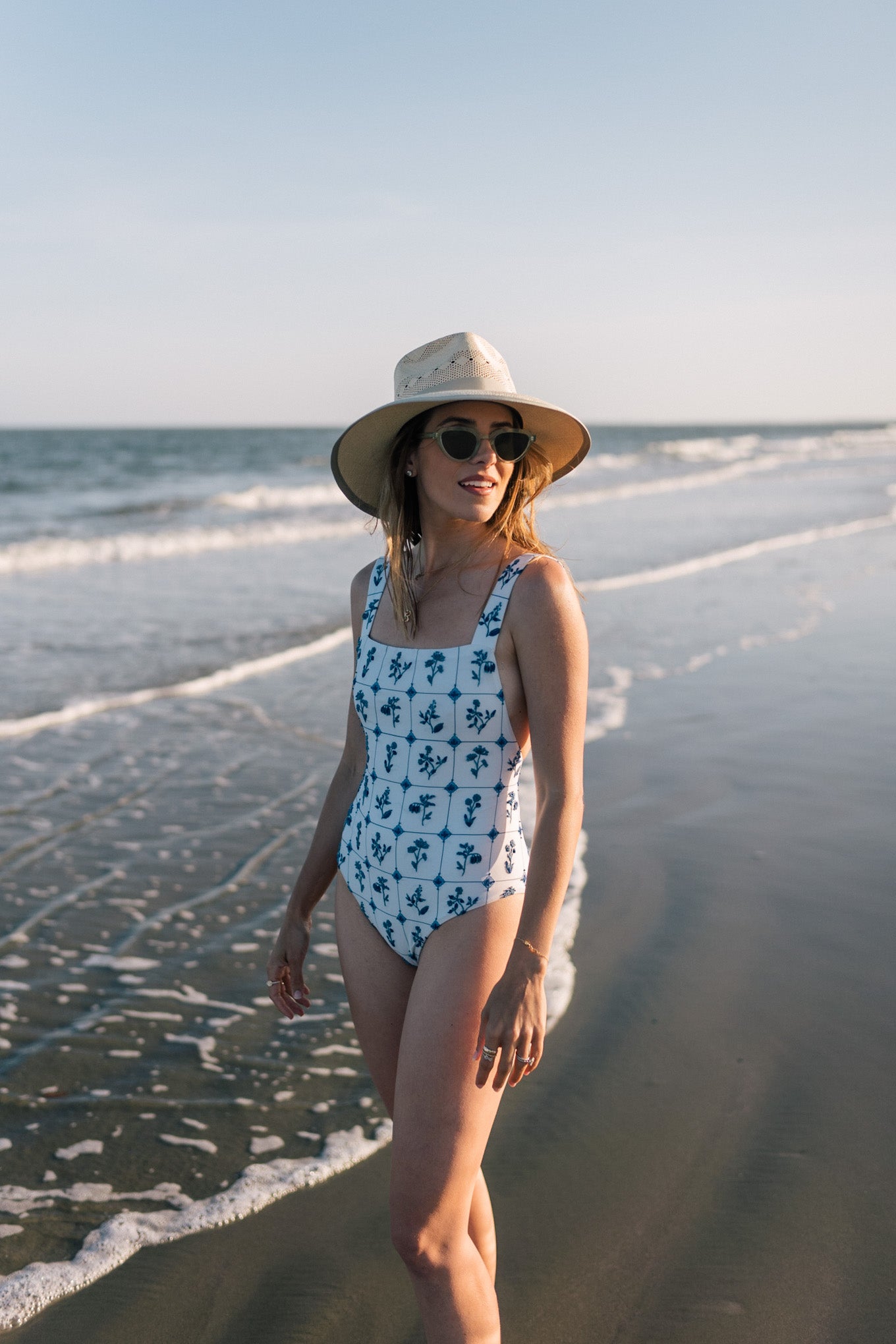 Fashion Printed One-Piece Swimsuit