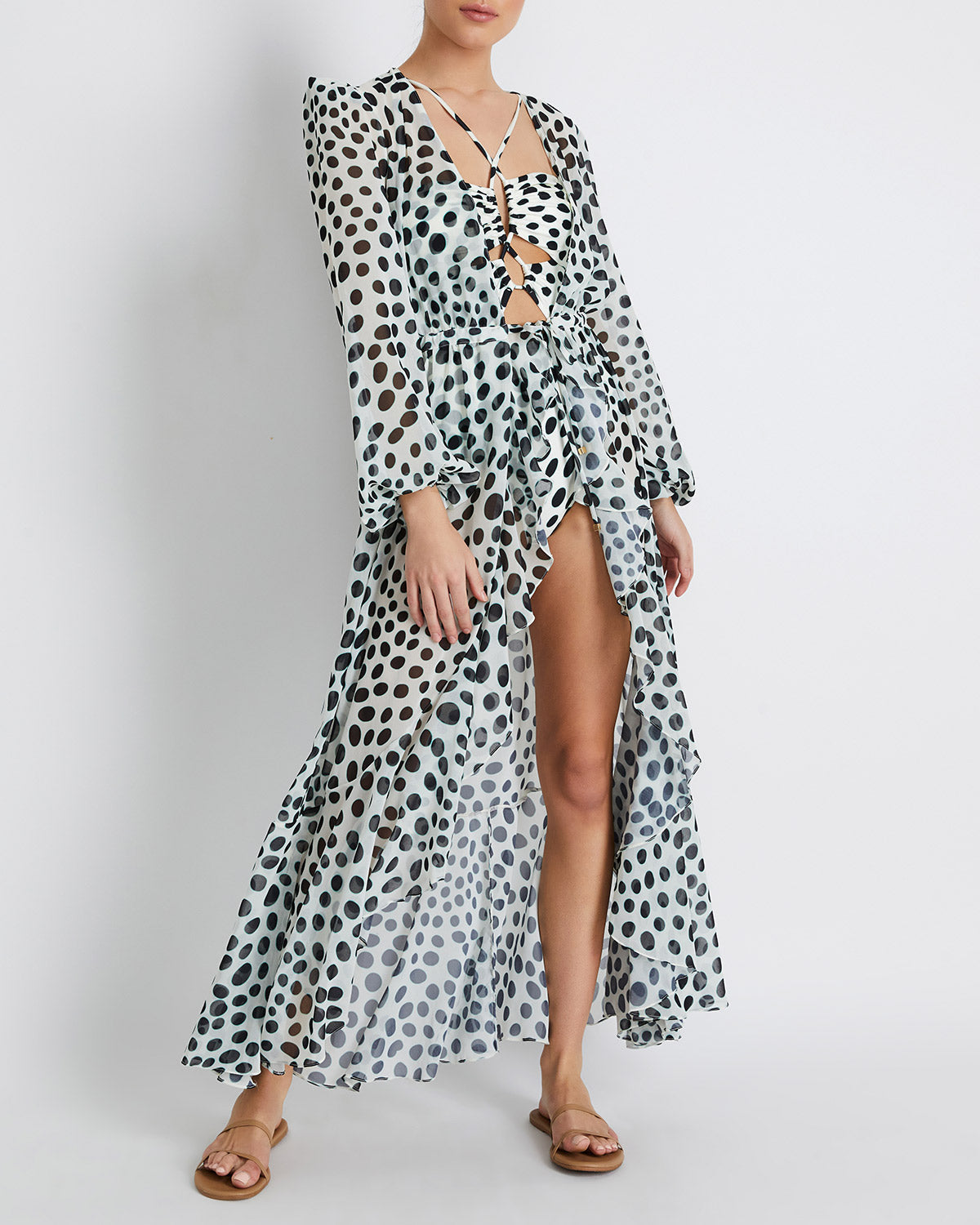 Bossa Lace-Up One Piece