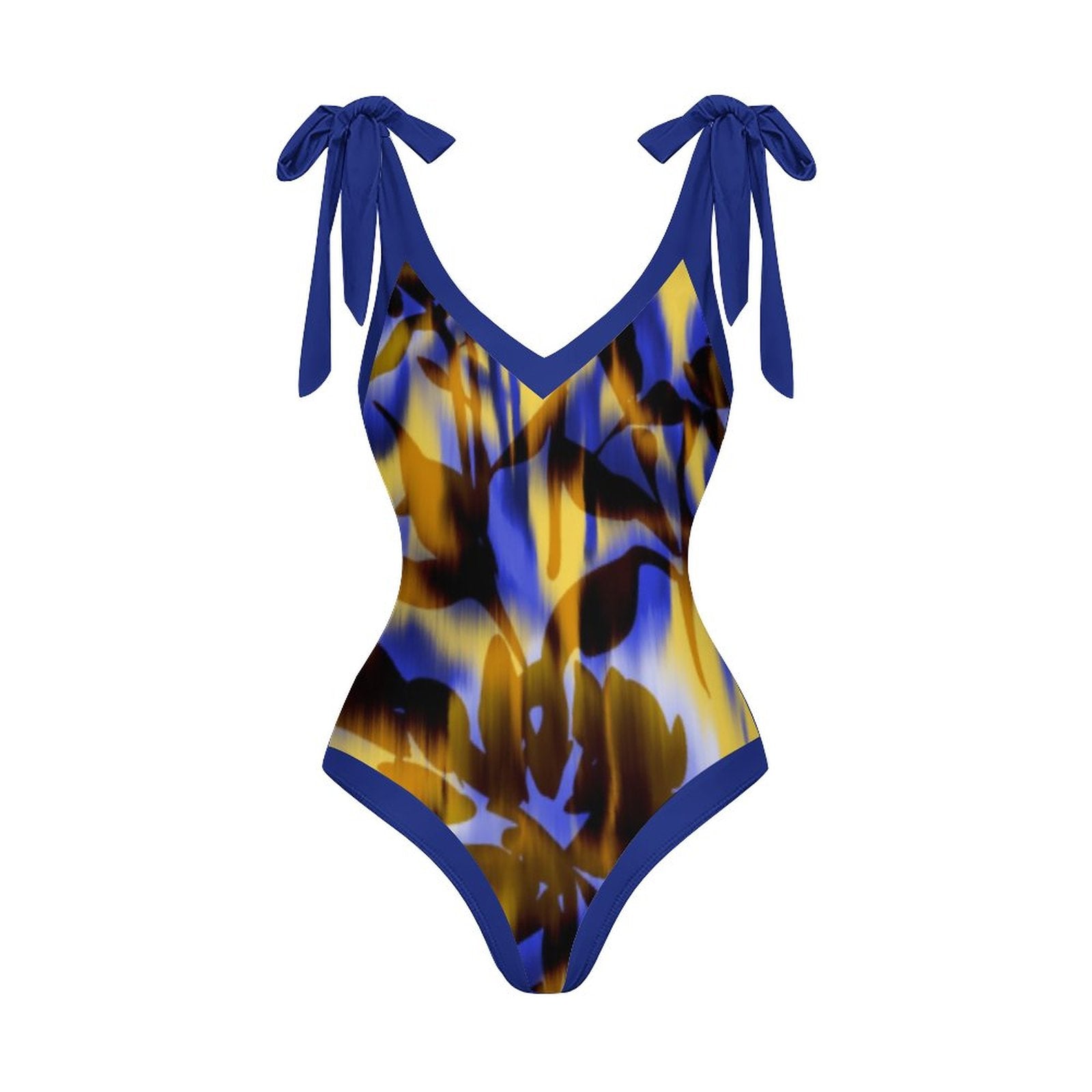 Casual Printed One-Piece Swimsuit And Cover Up 2305102504