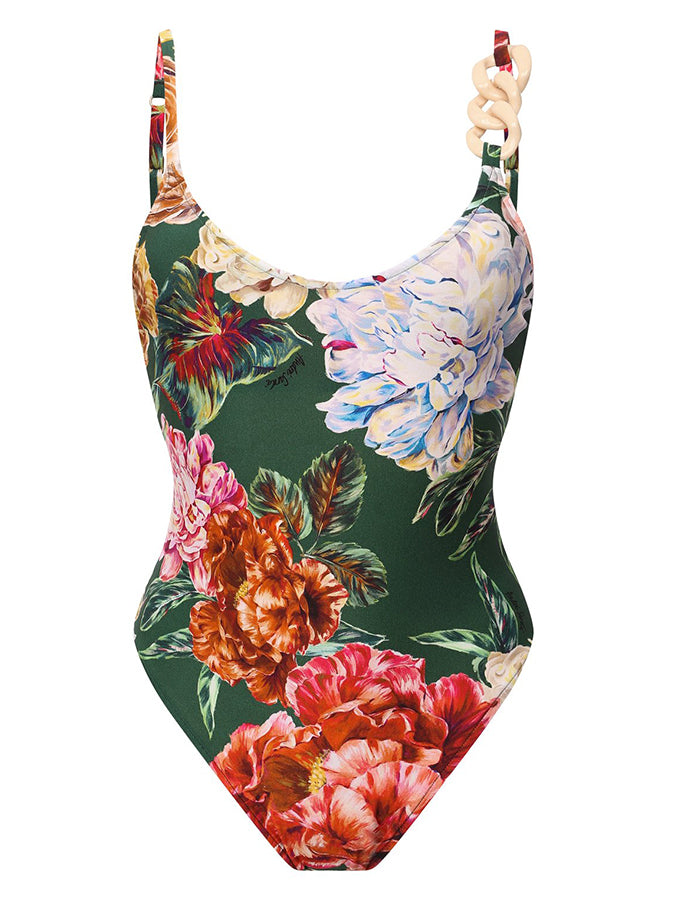 Printed Fashion One Piece Swimsuit and Cover up