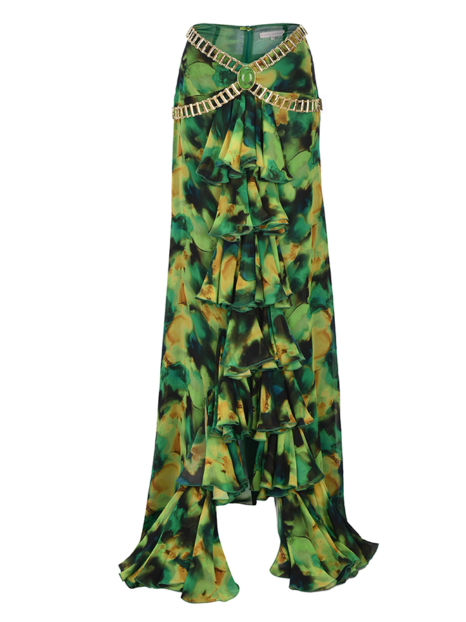 Green Halter Bikini and Cover Up