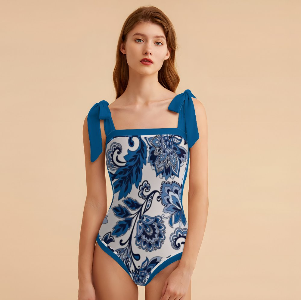 Fashion Printed One-Piece Swimsuit And Cover Up 2305104404