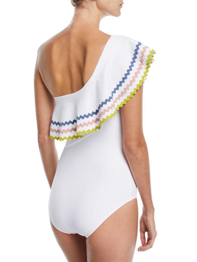 Fashion Ruffle Sexy One Piece Swimsuit