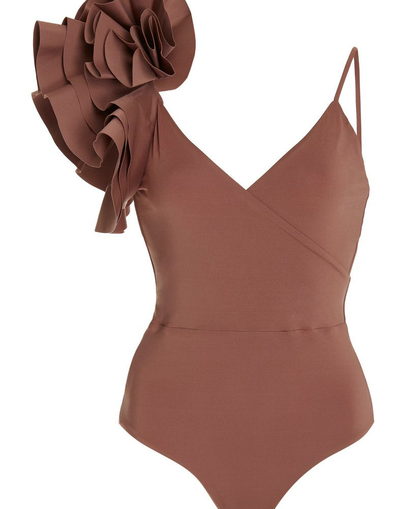 Ruffled One-Piece Swimsuit