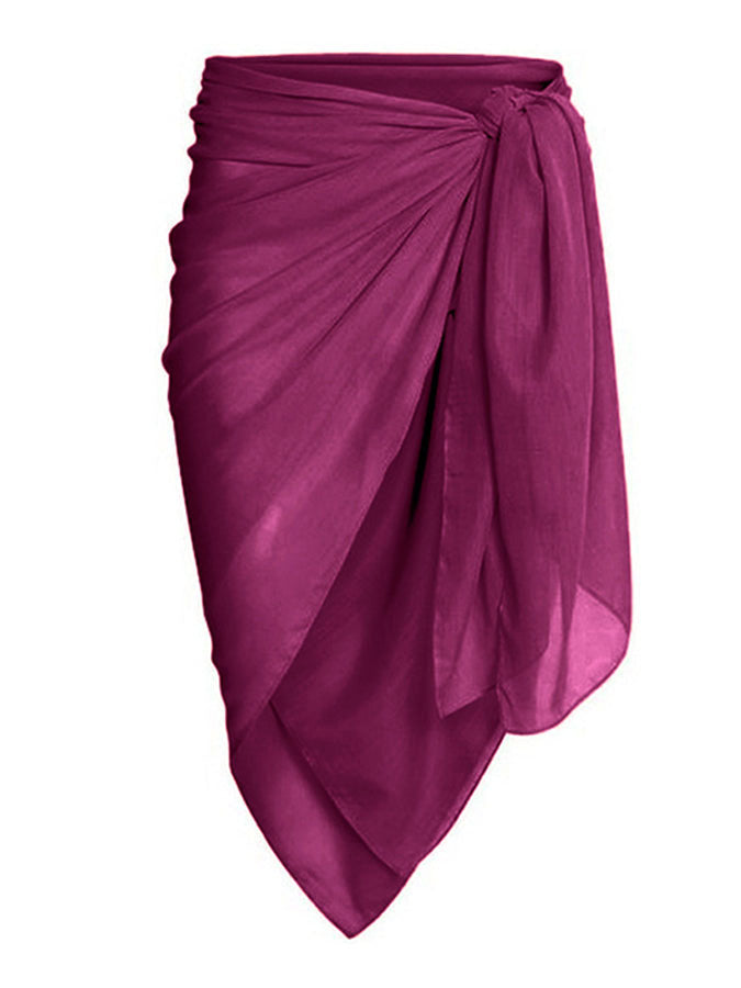 Fashion Printed One-Shoulder Ruffled Bikini and Cover Up