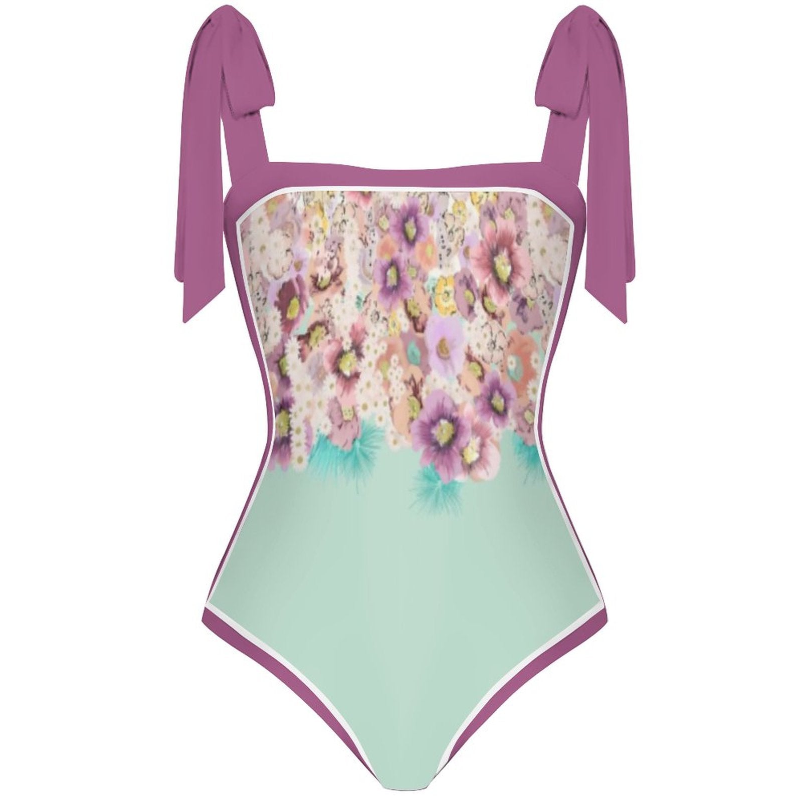 Fashion Printed One Piece Swimsuit And Cover Up 2305105568