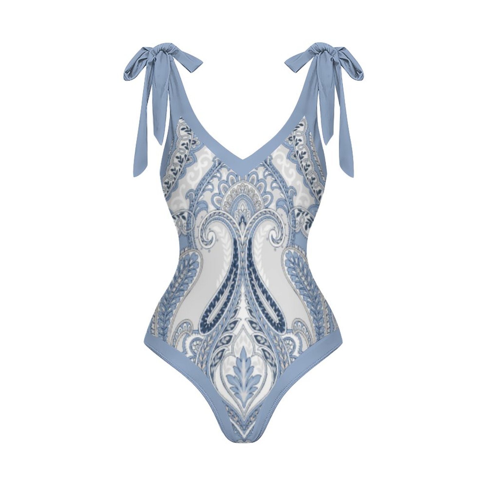 Casual Printed One-Piece Swimsuit And Cover Up 2305103387