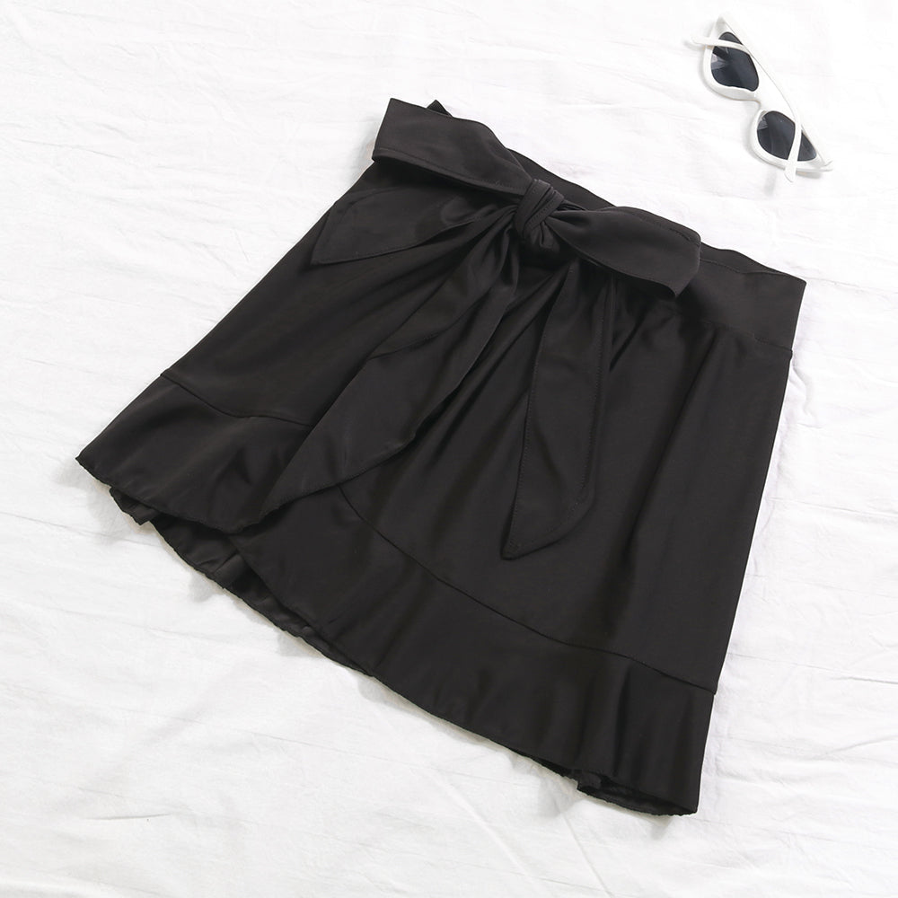 Reversible Bowknot Tie-shoulder One Piece Swimsuit