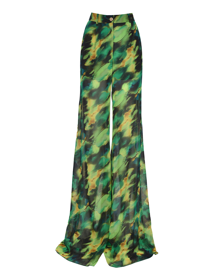 Green Halter Bikini and Cover Up