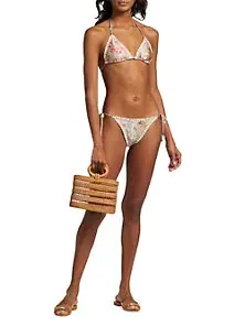 Floral Print One Piece Bikini and Cover Up