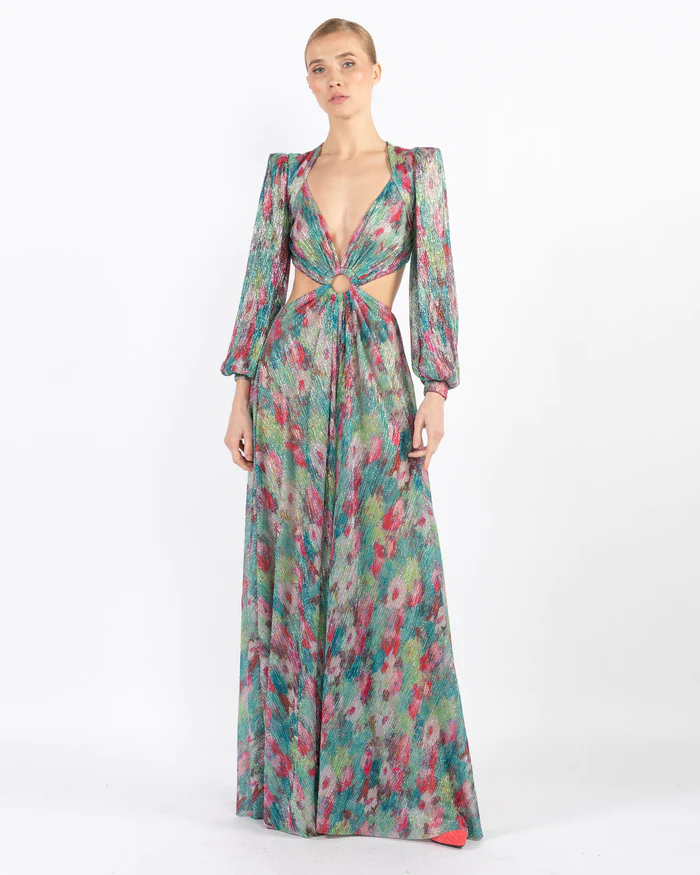 Lurex Gown In Metallic