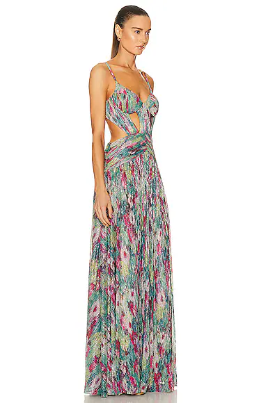 Lurex Gown In Metallic