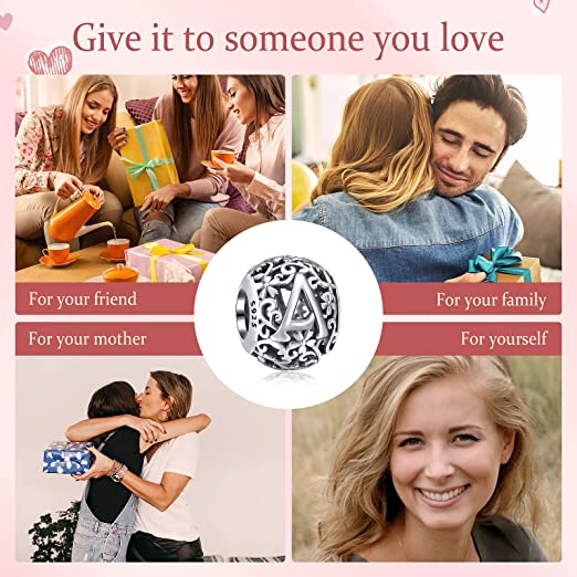 A-Z Initial Charm Beads