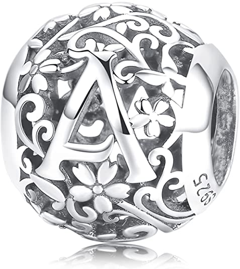 A-Z Initial Charm Beads