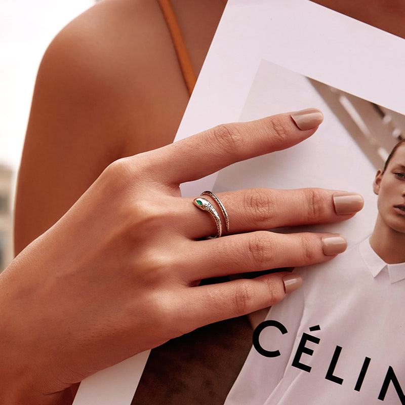 Sterling Silver Serpent Ring