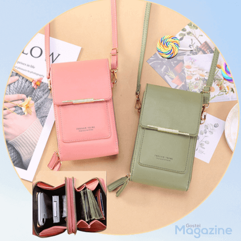 Liquida Bags, transverse cell phone bag, female cell phone bag, cell phone bag with handle, mini cell phone bag, shoulder bag,