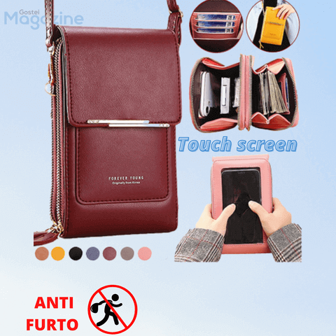 transverse cell phone bag , female cell phone bag , cell phone bag with handle , mini cell phone bag ,