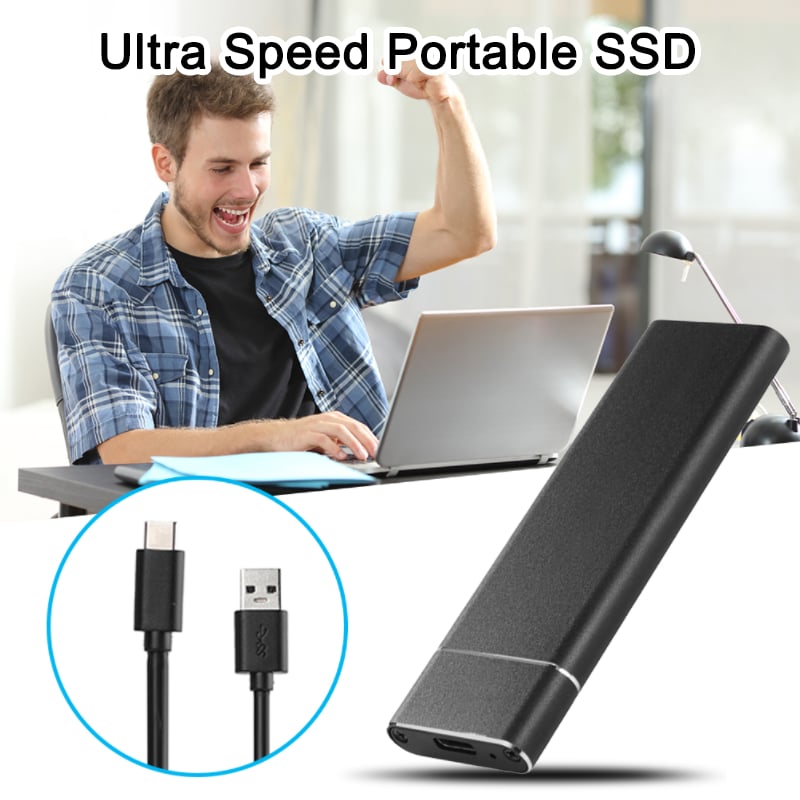 🎁PORTABLE EXTERNAL SOLID STATE DRIVE, UP TO 1050MB/S, COMPATIBLE WITH